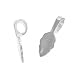 Silver Plated Medium Glue On AANRAKU Pendant Bails For Tile Dichroic Jewelry (10)