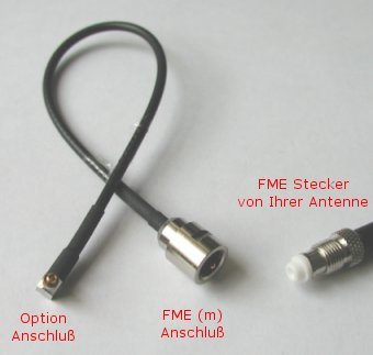 Antenne Bad Blankenburg Adapterkabel RG174 200mm mit MC-Karte