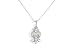 Jewelry : Sterling Silver Cubic Zirconia 'Estate' Collection Chandelier Pendant by Crislu, 18'