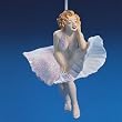 Marilyn Monroe in White Dress Christmas Ornament