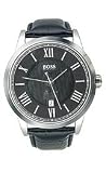 Hugo Boss Boss Black Leather Strap Black Dial Men's watch #1512429