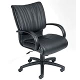 Mid-Back Modern LeatherPLUS Executive Chair Tilt Mechanism: Knee