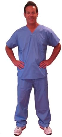 Tender Hearts - Unisex Medical Scrub Set - Sky Blue Medium