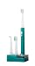 GSI Super Quality Electronic Rechargeable Sonic Power Toothbrush With Cradle Base - Includes 3 Types Of Brush Heads, Auto Timer, And 3 Brushing Modes - Gray