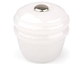 Translucent Glass Knob White