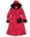 Apparel : Trilogi Girls Hooded Wool Coat with Faux Fur Trim