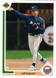 1991 Upper Deck Jeff Bagwell Rookie Baseball Card #755 - Shipped In Protective Display Case!
