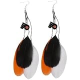 NHL Philadelphia Flyers Little Earth Fan Feather Earrings