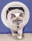Fancy Paws G-CDM Magnetic Glass-Fitting Cat Door - White