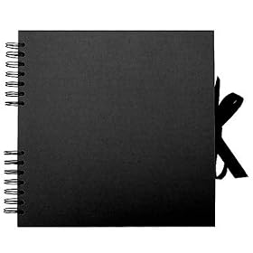Paperchase Square Scrapbook. 100 pages. Black Kraft Design