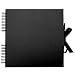 Paperchase Square Scrapbook. 100 pages. Black Kraft Design