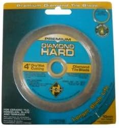 PREMIUM DIAMOND TILE BLADE 4" DRY/WET CUTTING 10MM RIM HIGH