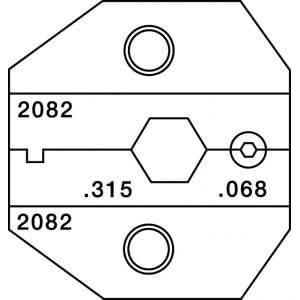 Paladin Tools 2082 Belden 1694A 1695A Die For CrimpALL 8000 and 1300 Series by 