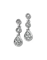Ann Harrington Jewelry 14k White Gold 1/8 Ct Tw Diamond Vintage Earrings