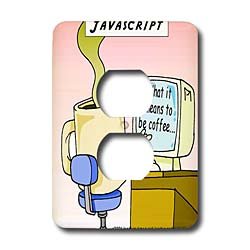 Londons Times Funny Food Coffee other Digestibles - Javascript - Light Switch Covers - 2 plug outlet cover