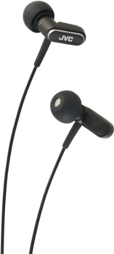 NEW JVC HAFXC50B MICRO HD IN-EAR HEADPHONES BLACK FRICTION NOISE ISOLATION IPHONE PLUG DYNAMIC SOUND