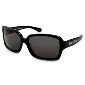 Click here to buy Juicy Couture Heiress S Sunglasses, Shiny Black Frame  Dark Grey Lenses by Juicy Couture.