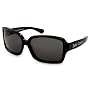 Juicy Couture Heiress S Sunglasses, Shiny Black Frame/ Dark Grey Lenses