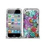 Flowers N Vines Design Hard Snap On Case Cover Faceplate Protector for Apple iPod Touch 4 4th Generation + Free Texi Gift Box