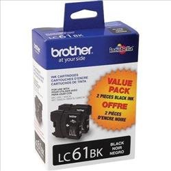 LC61 Ink Cartridge, Inkjet, 2/Pack, Black
