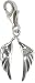 Chrysalis Charm Silver Plated Angel Wings