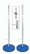 High School & Collegiate High Jump Standards Blue, adjusts to 7' 6" - Sports Jump Ropes - Pair