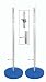 High School & Collegiate High Jump Standards...Mounted on an 18" diameter, 12 gauge steel base with galvanized channel and tube upright...Bar rest 1 1/2" wide and 4" extension above bar at all heights... Standard and metric tapes on either side of outside risers for easy measuring from 4' to 7'6"...Rubber rim ordered separately... Available in 3 brilliant colors...U.P.S.