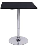 Zeta Contemporary Adjustable Bar Table - Black Licorice