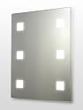 Illuminated Bathroom Mirror, 500 x 390mm IP44 Rated with On/Off  Infra-Red Sensor and Shaver Socket