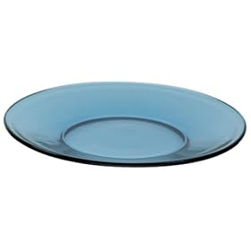 Click here to buy Anchor Hocking Presence 8-Inch Glass Luncheon Plate - Denim Blue 6 Pack by Anchor Hocking.
