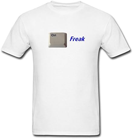Tedba Fashion Controlfreak Keyboard White Male T-Shirt XS