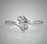 925 Sterling Silver Toe Ring CZ