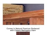 Wine Cellar Innovations Premium Redwood with Classic Mahogany Stain Base and Crown for Straight Corner