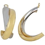 Two Tone 14k Jacket Earrings