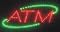 (Price/Piece)10 X 19 inch LED "ATM" Sign, Flashing & Steady Settings