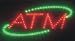 (Price/Piece)10 X 19 inch LED "ATM" Sign, Flashing & Steady Settings