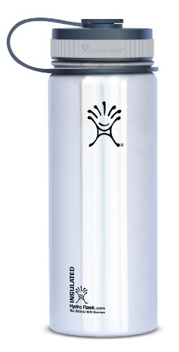 Hydro flask insulated stainless steel water bottle, wide mouth, 1…