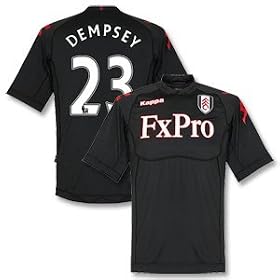 11-12 Fulham Away Jersey + Dempsey 23