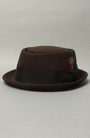 SLB The Walker Fedora in Brown,Hats for Men