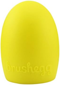 HHE Fashion Cleaning Brush Egg Wash Silica Makeup Brush Cosmetic Tools Clean Glove Scrubber(yellow)