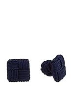 Ortiz & Reed Gemelos Multi-Color Knots Cufflinks (Azul Marino)