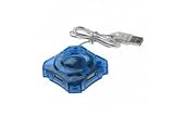 USB 2.0 Hi-Speed Ultra Slim 4-Port Self Powered Mini HUB -
