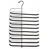 Ten Tier Trouser Hanger (Black) (23.5" H x 17.75" W x 0.5" D)