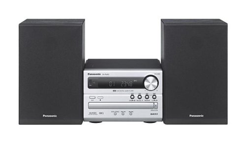 Panasonic SC-PM02EG-S Kompaktanlage (CD-/MP3-Player, Radio mit RDS, Timerfunktion, Music port, USB 2.0) silber