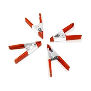 Set of 6 - Heavy Duty 6-Inch Steel Spring Clamp with PVC Grip by 