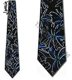 Jerry Garcia Ties Banyan Forest Black Silk Neck Tie