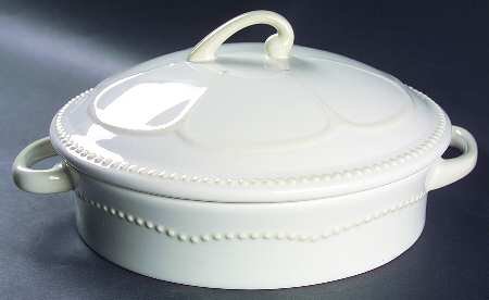 Princess House Pavillion 2 Qt Round Covered Casserole, Fine China Dinnerware