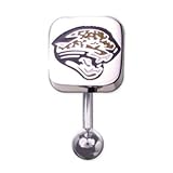 Jacksonville Jaguars 316L Stainless Steel Belly Ring - 14G - 3/8 Inch Bar Length - Sold Individually