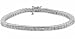 Joyería : 5.00 ct. TW Princess Diamond Tennis Bracelet in 14k Channel Setting
