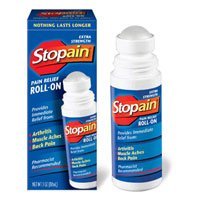 Stopain Pain Relieving Liquid, Roll-On, Cold, 3 oz.